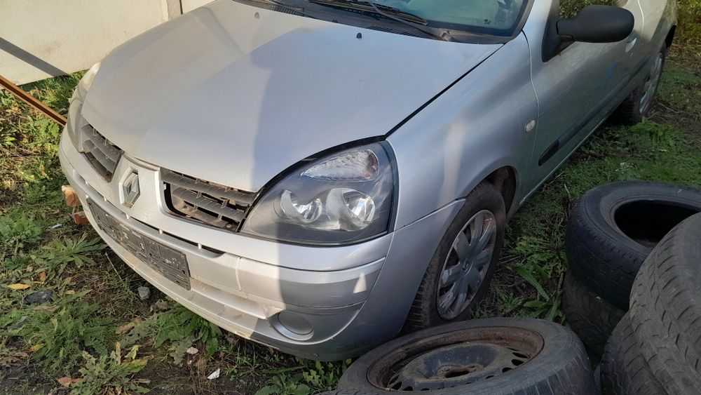 Maska zderzak ted 69 renault clio 2 lift srebrny lampy błotniki