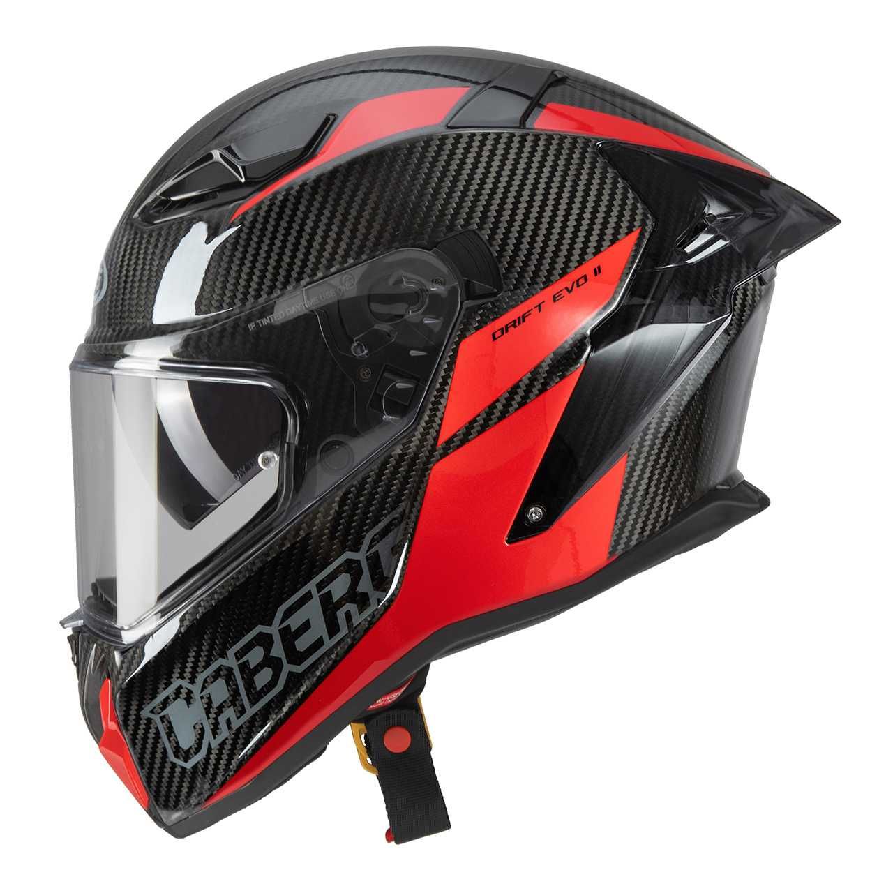 KASK CABERG DRIFT EVO II CARBON Nova red roz. L 59-60 cm Pinlock