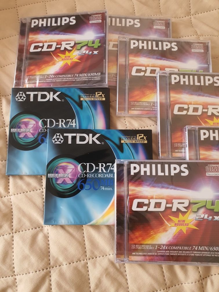 Płyty CD Philips Tdk nowe zafoliowane