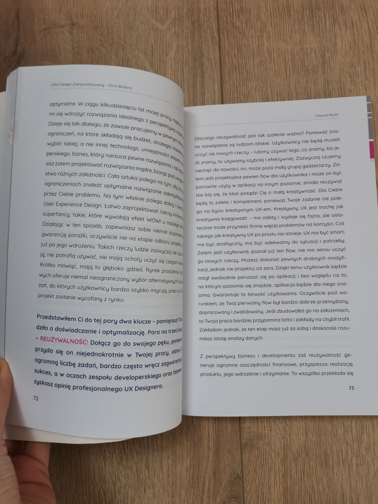 UXUI. Design Zoptymalizowany. Manual Book.
