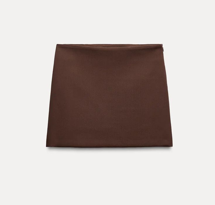 Шоколадна міні спідниця Zara