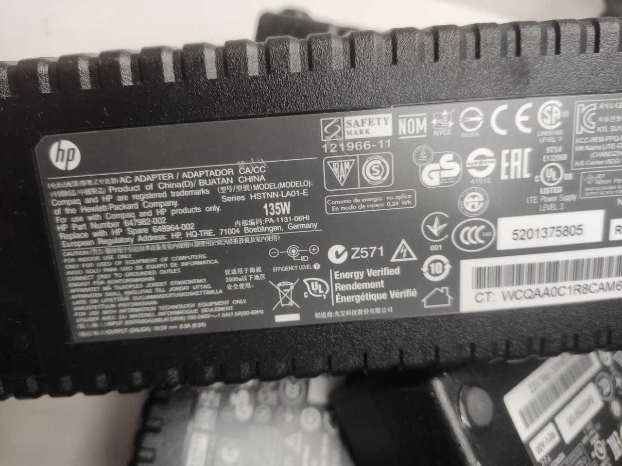 HP 19,5V 6.9A 135W (7.4*5.0) Оригінальный блок живлення зарядка