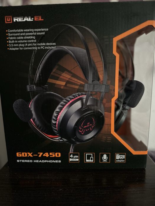 Наушники REAL-EL GDX 7450 НОВЫЕ