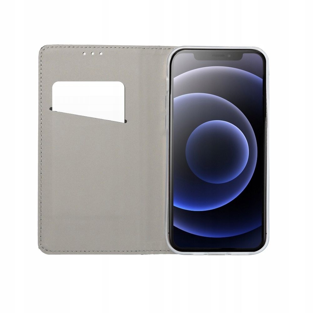 Etui Z Klapką Magnet Samsung A20E Czarny + Szkło 9H