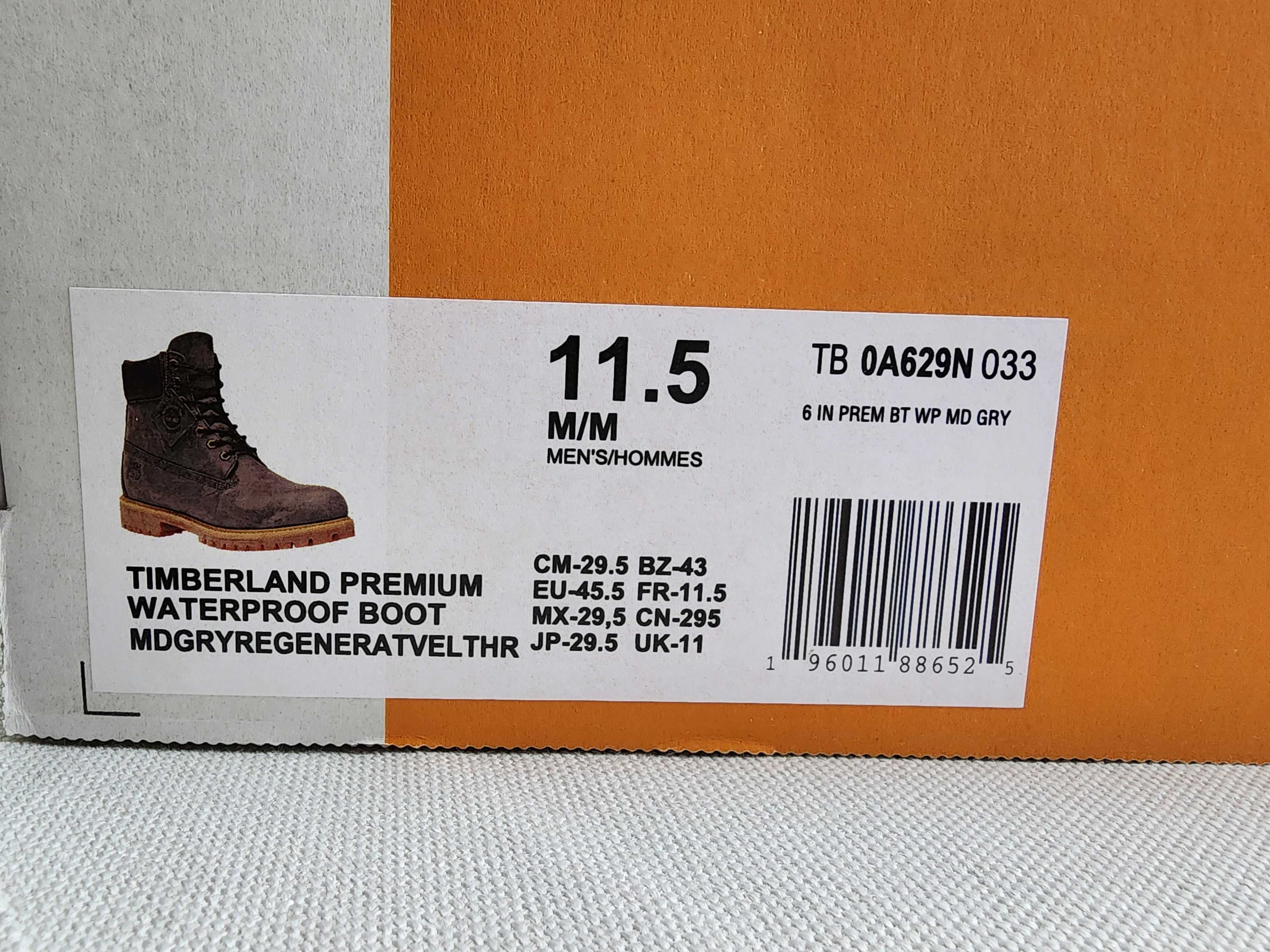 Нові чоловічі черевики Timberland Premium 6-Inch Waterproof Boot 45,5