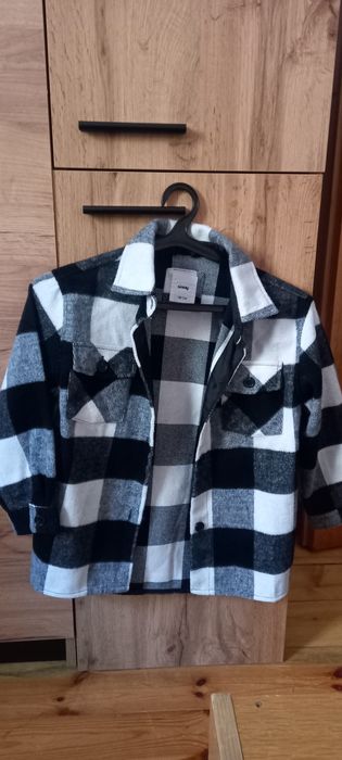 Kurtka katanka marynarka Sinsay 128 modna krata