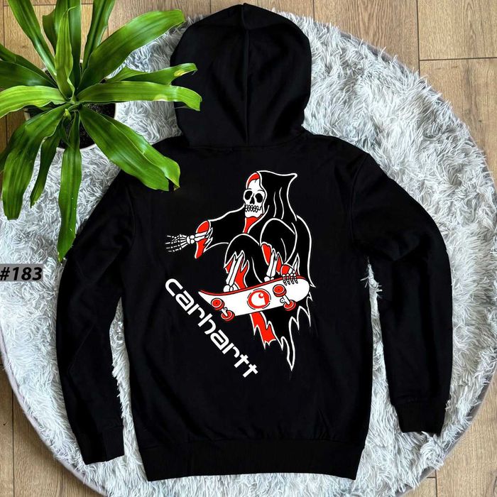 БЕЗ ПЕРЕДПЛАТ » Черное Худи CARHARTT Red Gradien » Новая Кофта Кархарт