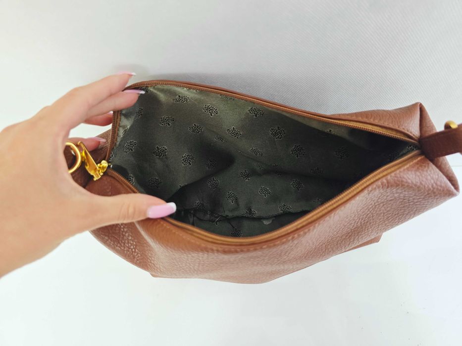 Kosmetyczka Mulberry brązowa zadbana okazja brązowa