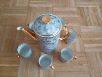 Porcelana Karolina Made in Poland dzbanek i 6 małych filiżanek
