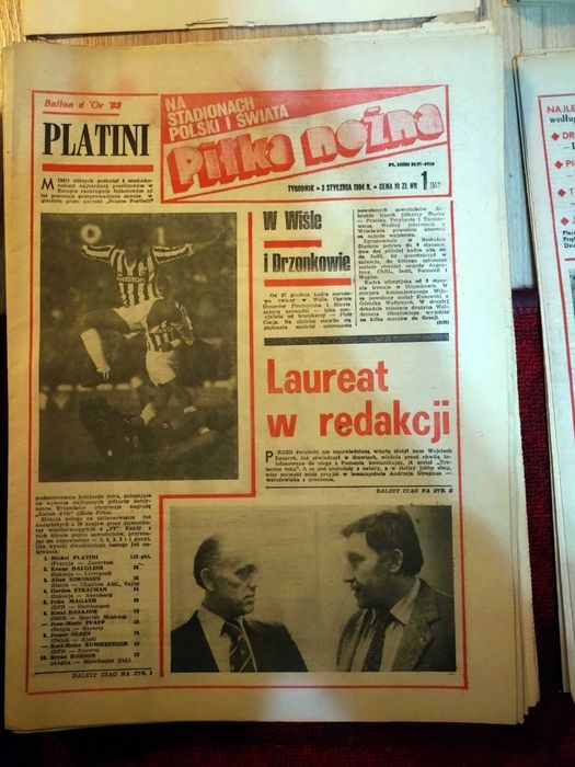 Tygodniki Piłka Nożna 1984 rok