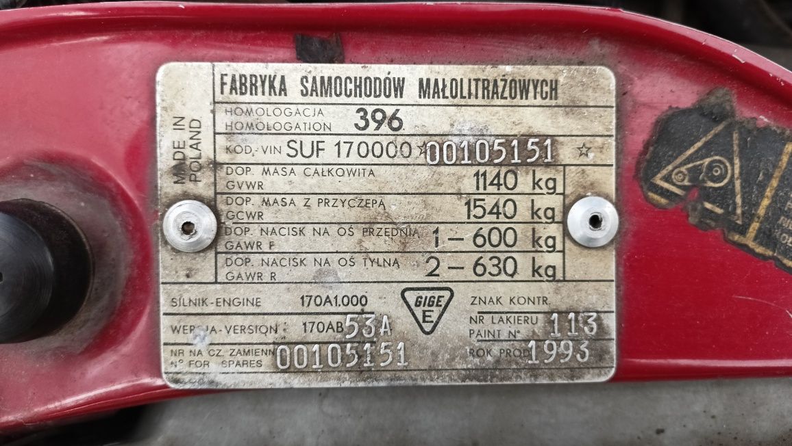 FSM 170/900 Fiat cinquecento