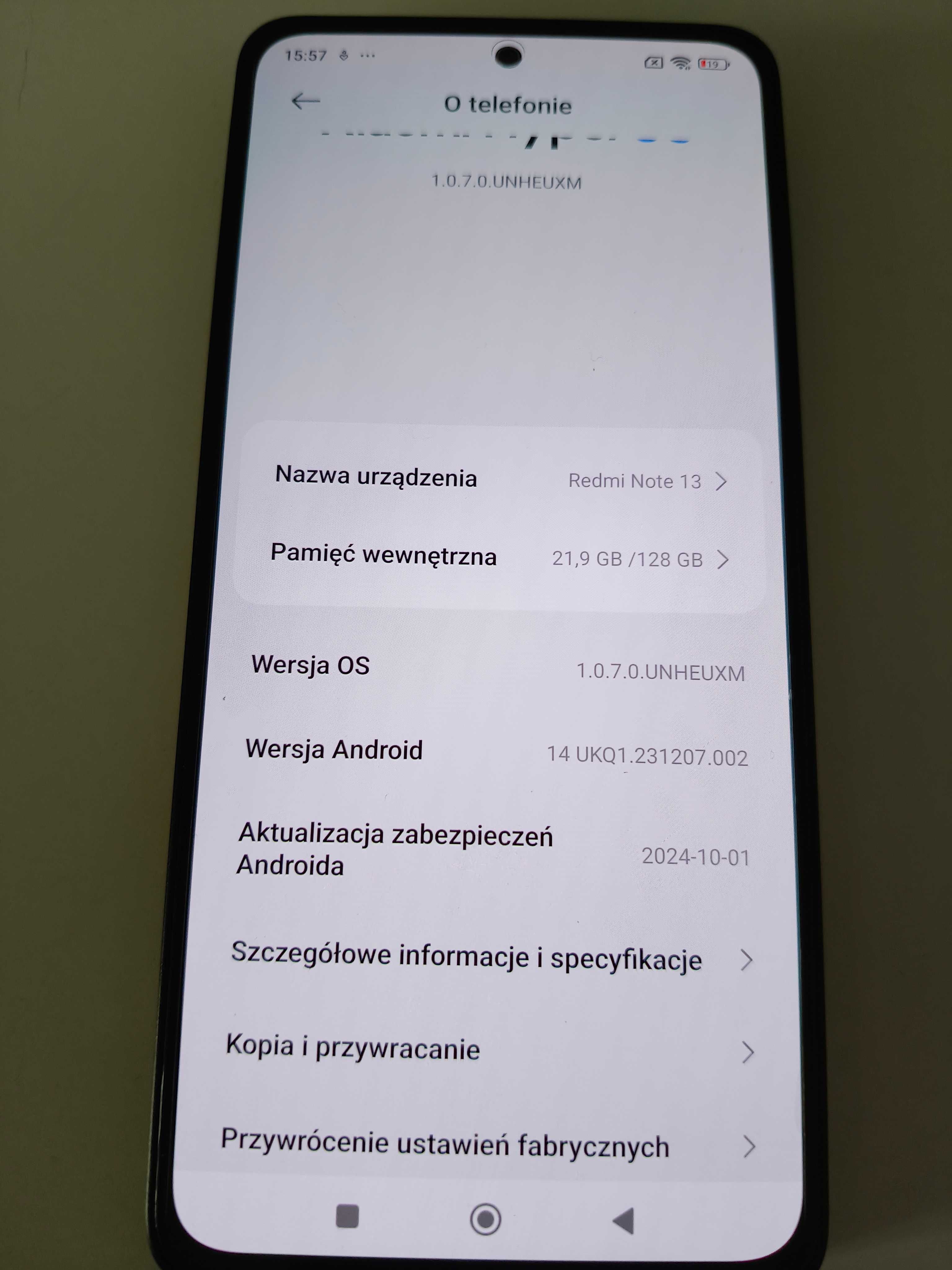 Xiaomi Redmi Note 13 4G Na gwarancji