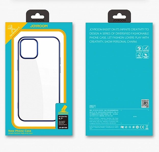 Joyroom New Beautiful Series ultra cienkie przezroczyste etui z metali
