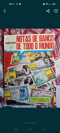 caderneta de cromos Notas do banco de todo o Mundo