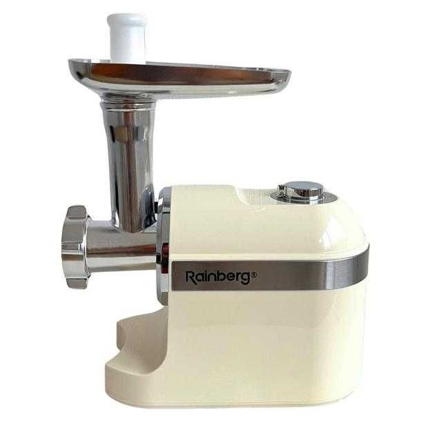 Мясорубка Rainberg RB-2270 3800W с реверсом и насадками для шинковки