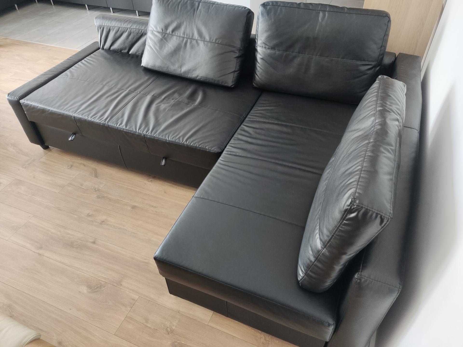 Narożnik z funkcją spania FRIHETEN, eko skóra, Ikea, lewo i prawo str.