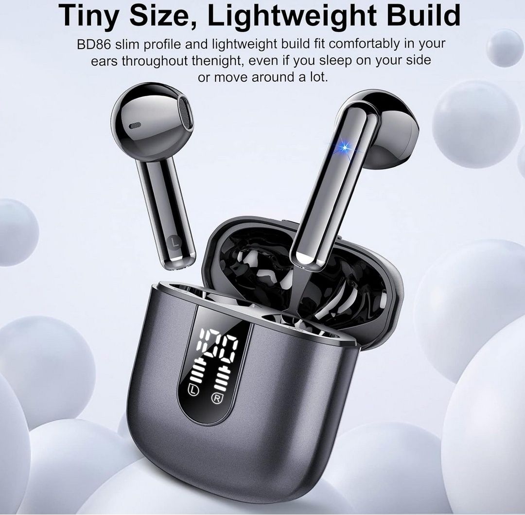 Słuchawki bezprzewodowe Yosebang BD86 z etui LED IP7