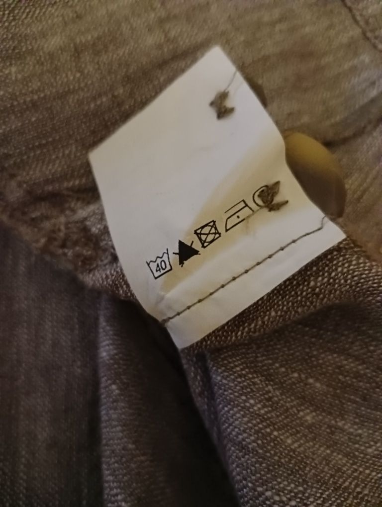 Lekki beżowy stylowy lniany zakiecik