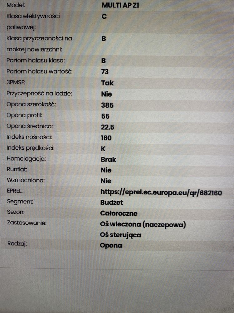 Opona 385/55r22,5 Goodride MultiAP Z1