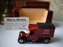 Matchbox Yesteryear Mecca Models CROSSLEY UNIKAT!!