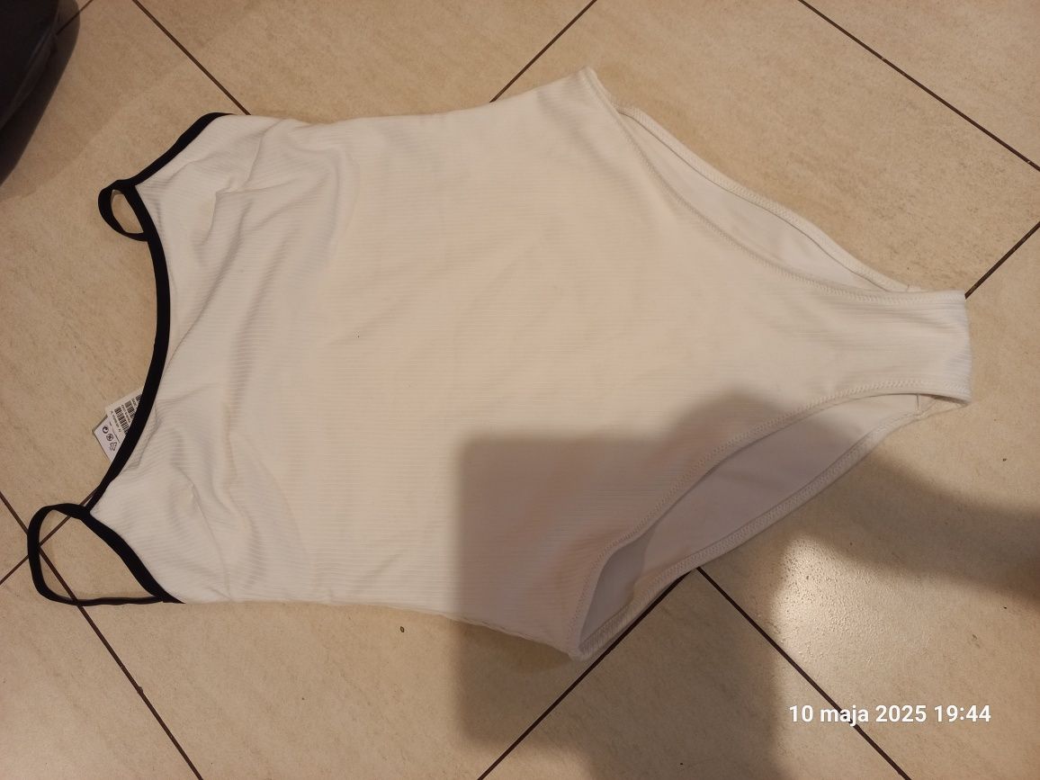 Nowy Strój kąpielowy jednoczęściowy bialy h&m