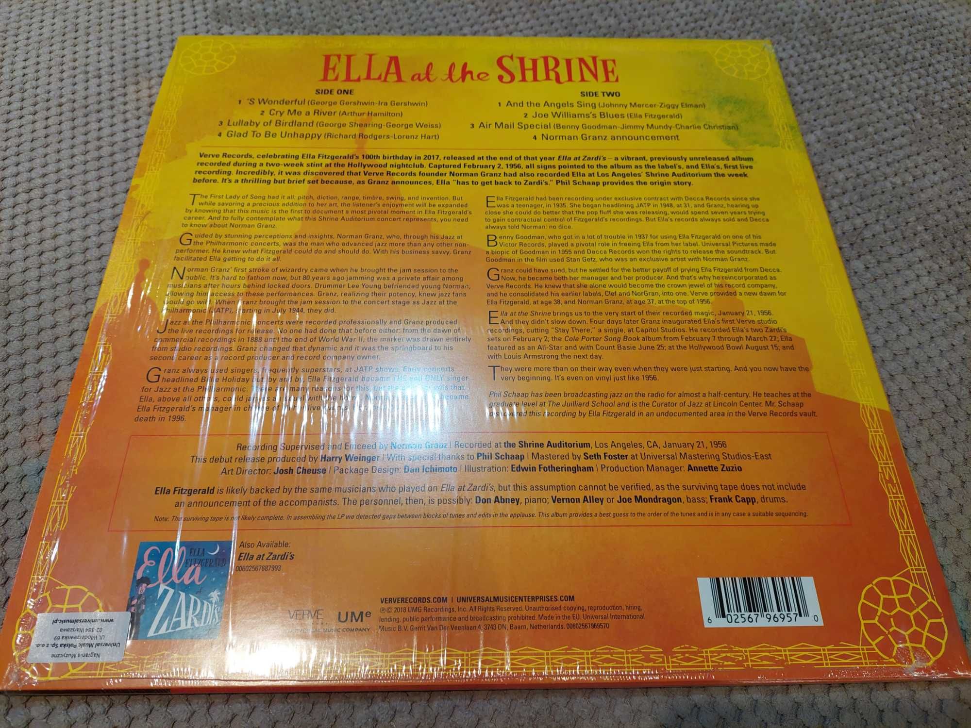 Płyty winylowe: Ella Fitzgerald - Ella At The Shrine