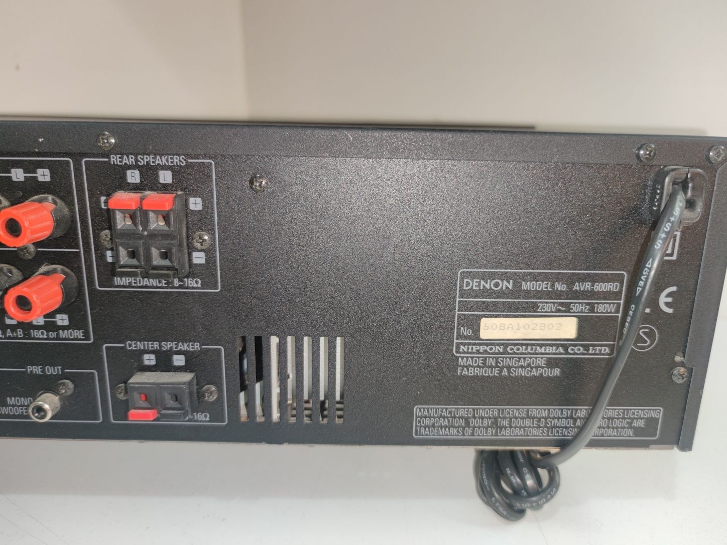 Amplificador - Denon AVR-600RD Com avaria - Ler anuncio