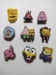 9 sztuk ozdoby, przypinki, jibbitz, charmsy do crocs SpongeBob