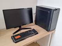 Komputer stacjonarny Tesla GS-300 + monitor LG 24M + klawiatura Blood
