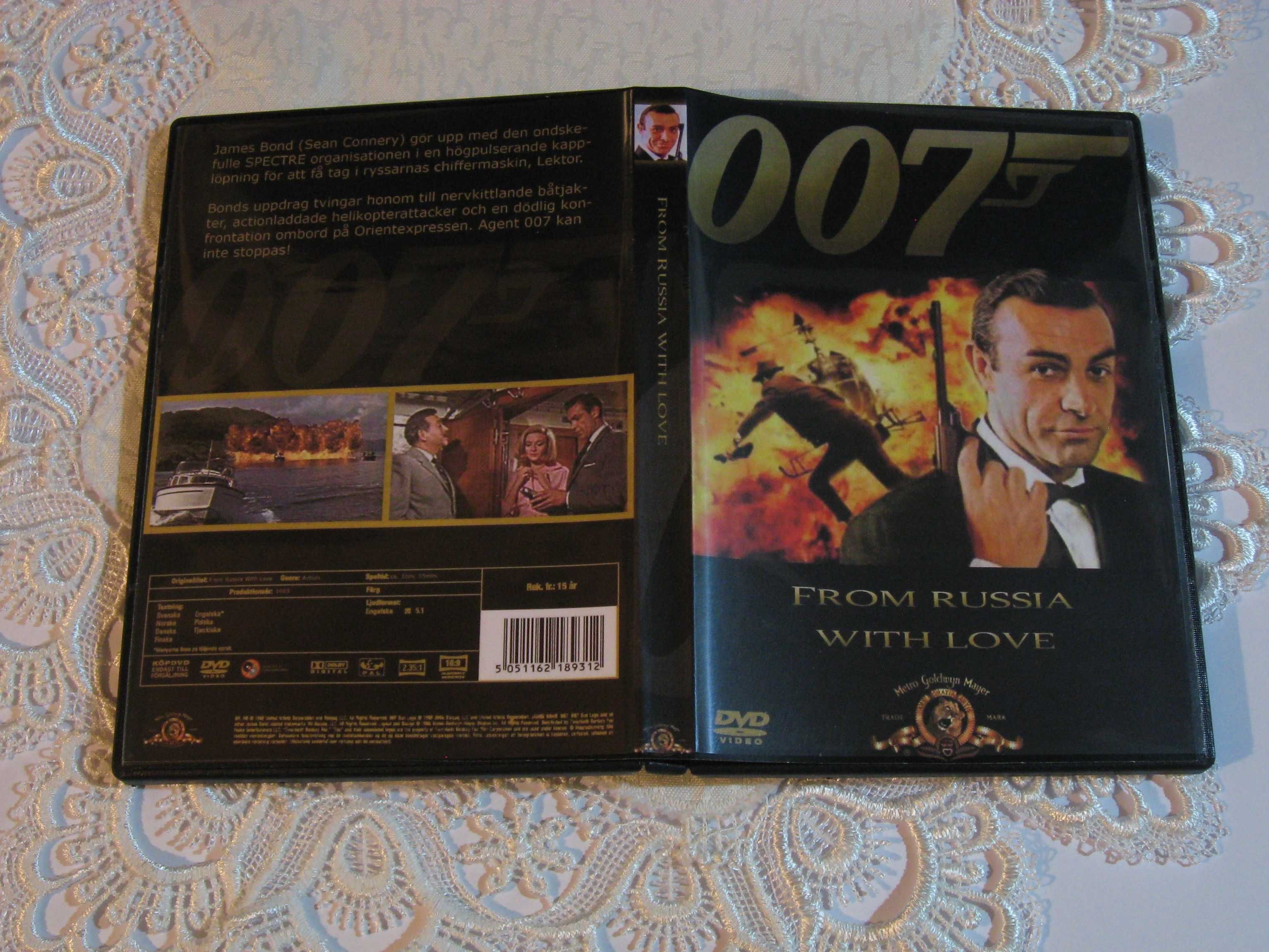 Film DVD James Bond 007 Pozdrowienia z Rosji 1963 Polski Lektor