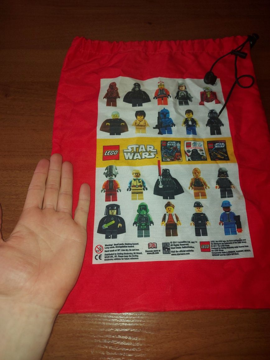 Lego Star Wars drawstring brick bag