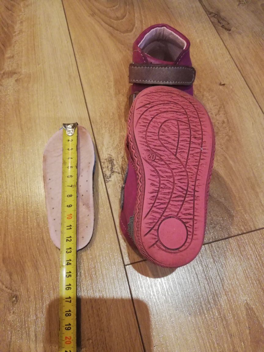 Buty skórzane dla bliźniaczek / bliźniaczki / roz. 20 i 21