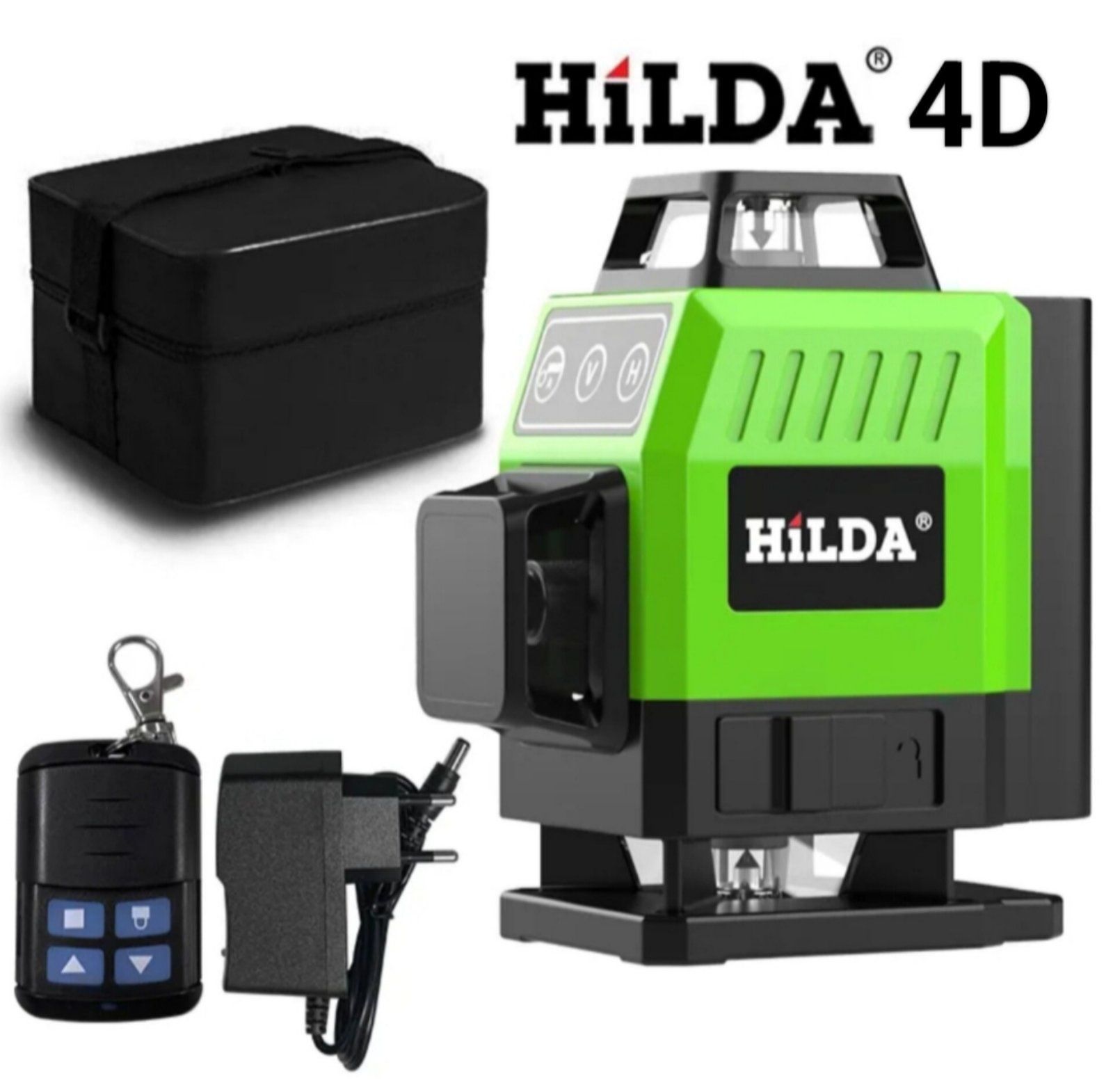 HILDA 3D/ 4D лазерный уровень нивелир зелёный луч