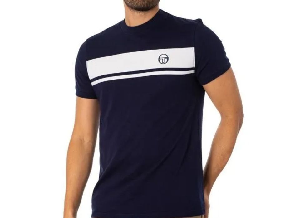 Футболка Sergio Tacchini dark navy casual (Розмір M)