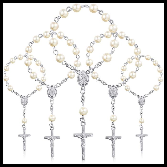 четки для крещения,с имитацией жемчуга