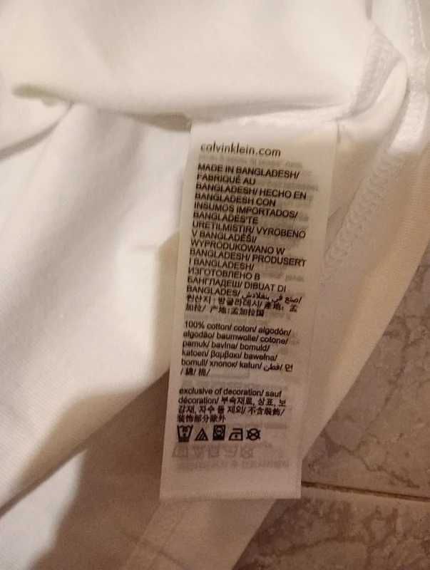 T-shirt branca Calvin Klein jeans