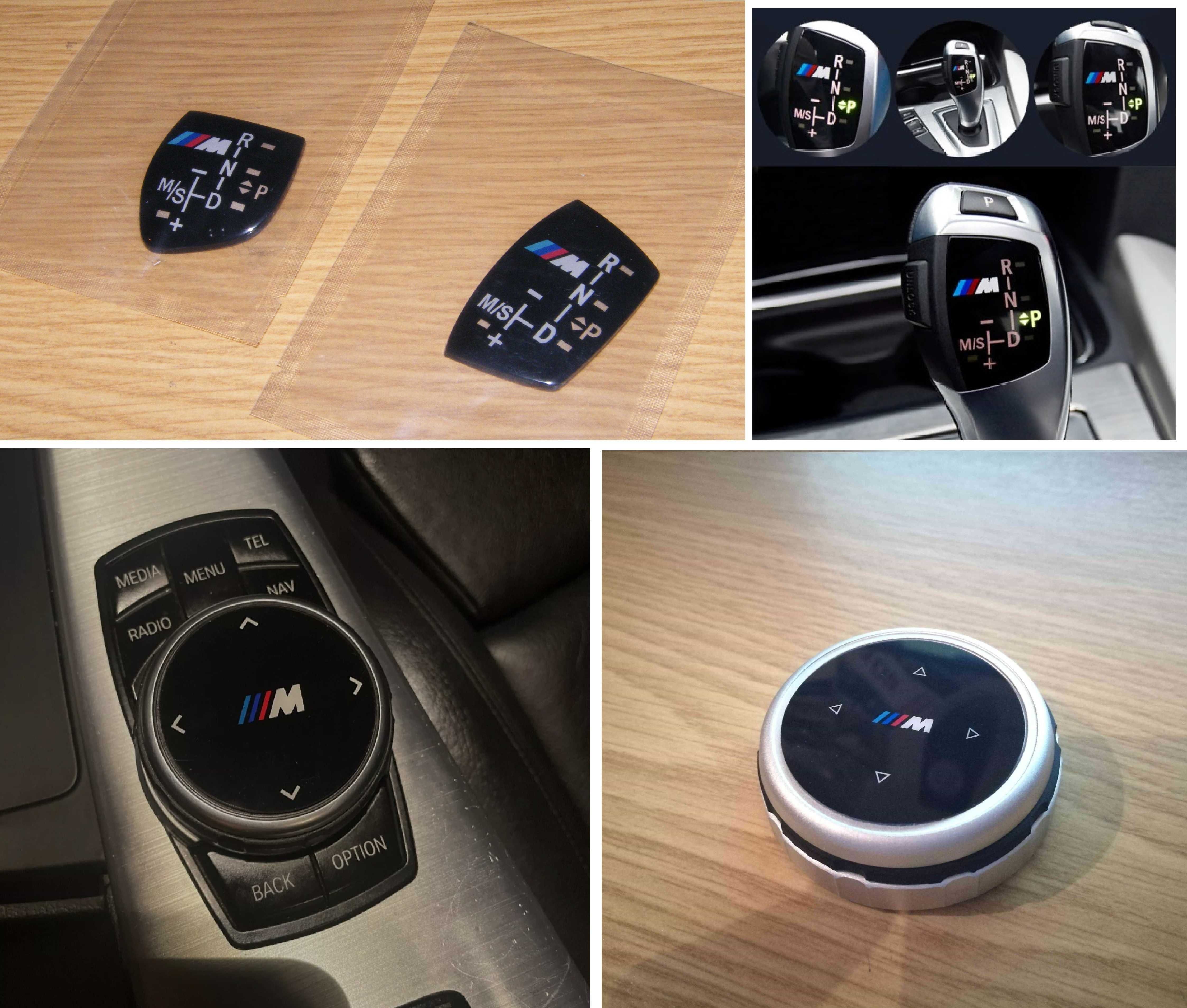 Capa BMW M manete auto | Botão idrive consola BMW M