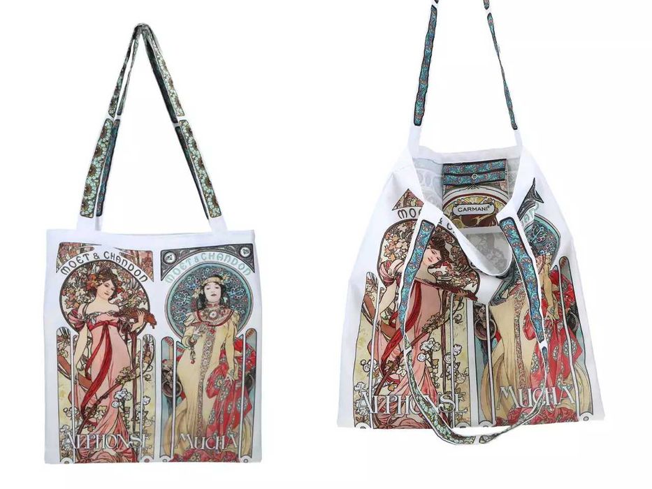 NOWA torba torebka shopperka Alfons Mucha Moet i Chandon Pierwiosnek