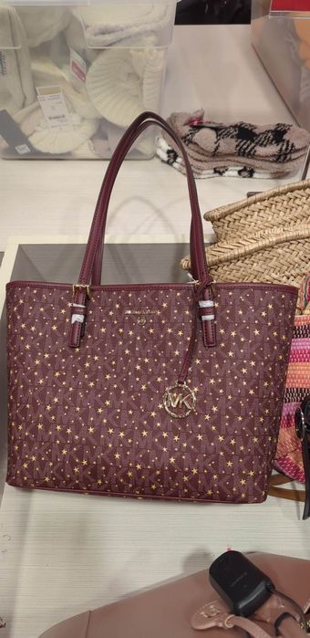 Сумка тоут шоппер пошет Michael Kors черная багет