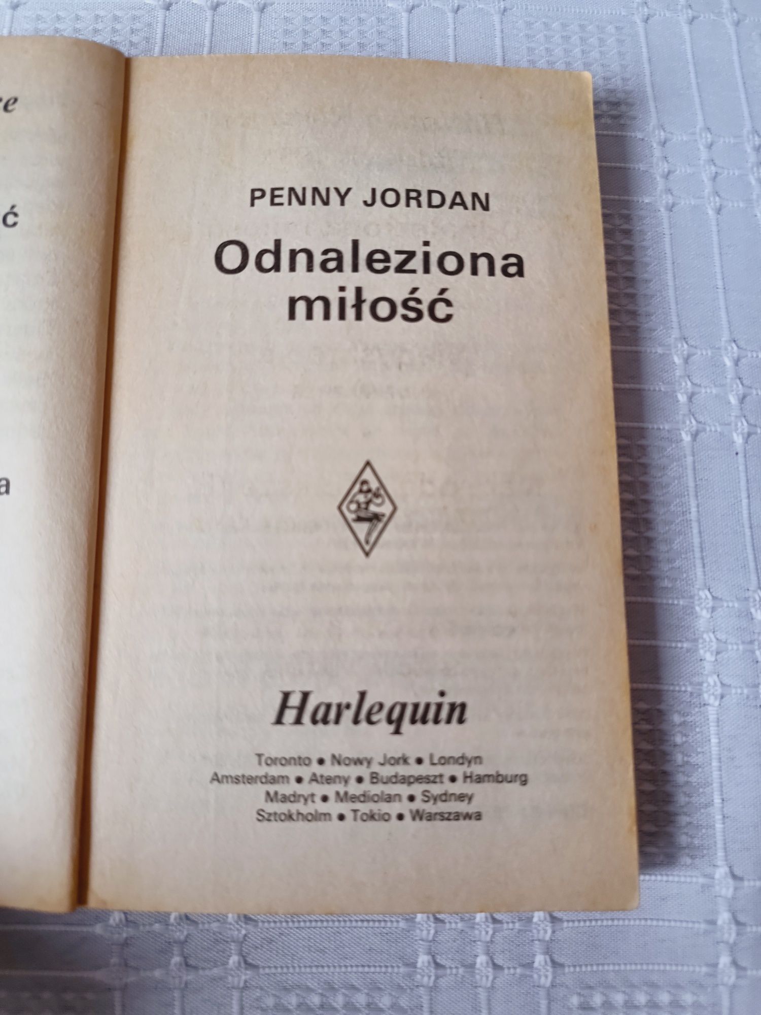 Harlequin Romance Odnaleziona miłość, Penny Jordan