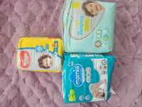 Набор памперсів 71 шт. Pampers premium, Huggies, Mamiya ultra dry