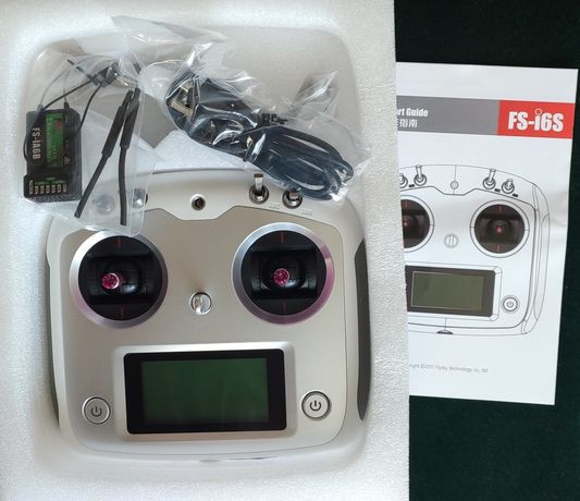 Пульт радиоаппаратуры FlySky FS-I6S с приемником для авиамоделей новый