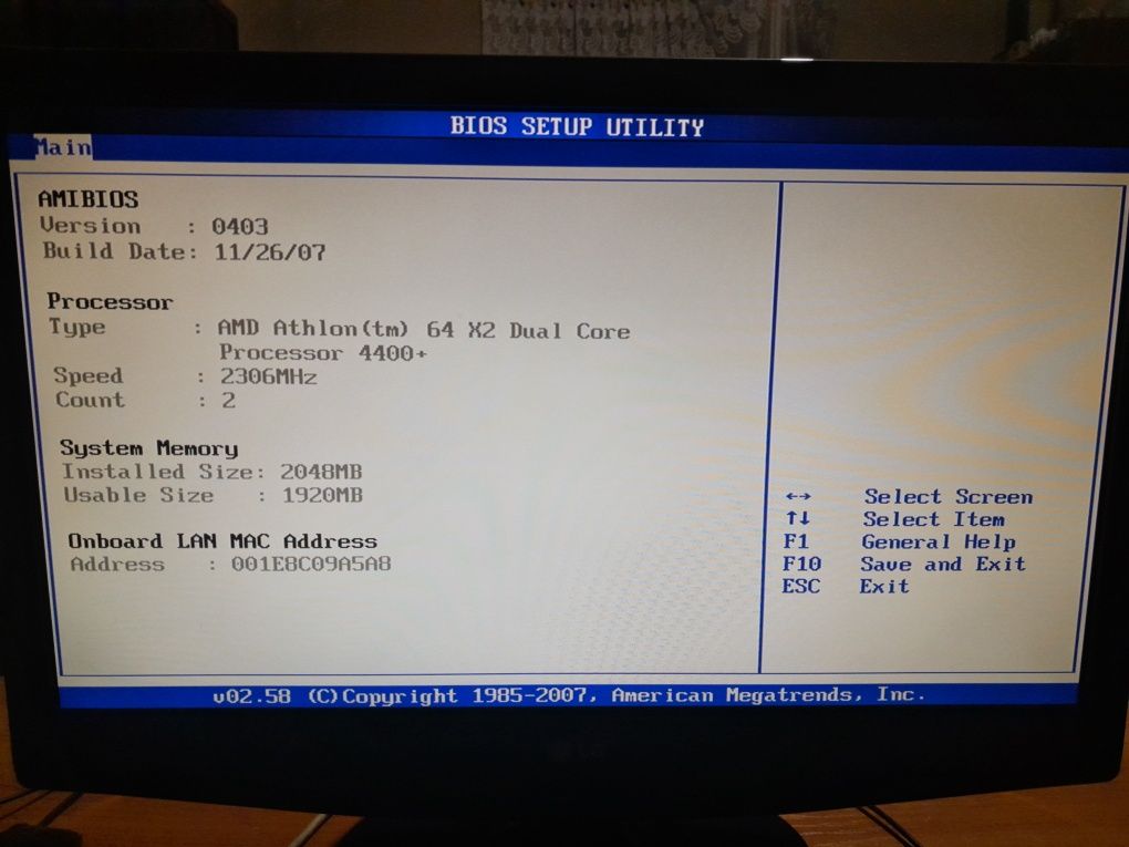 Komputer stacjonarny Athlon 64 dual core, 2gb ramu