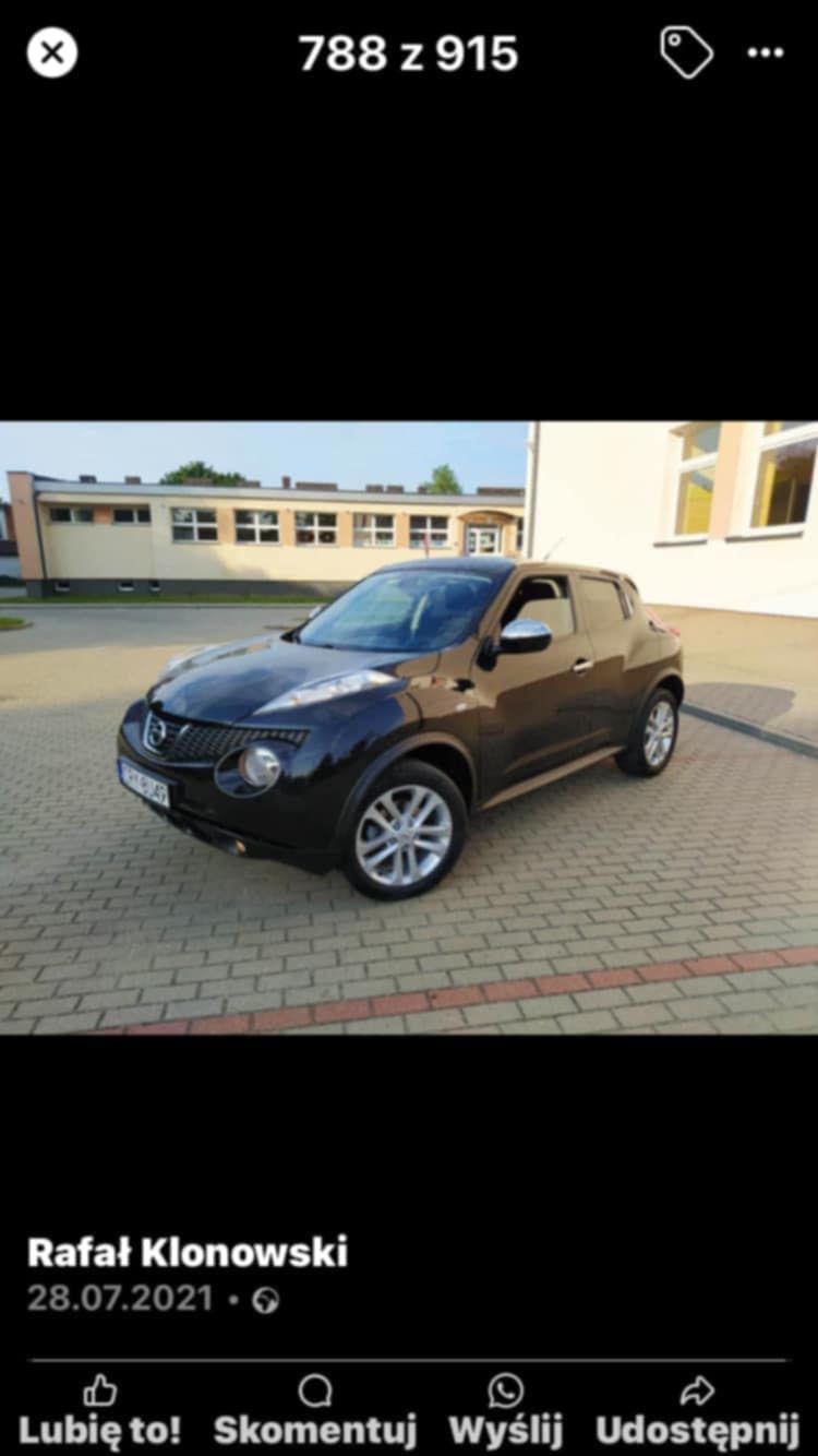 Nisan juke posiada kamerke cofania klima