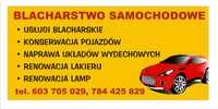 Konserwacja podwozia blacharstwo samochodowe mechanika samochodowa