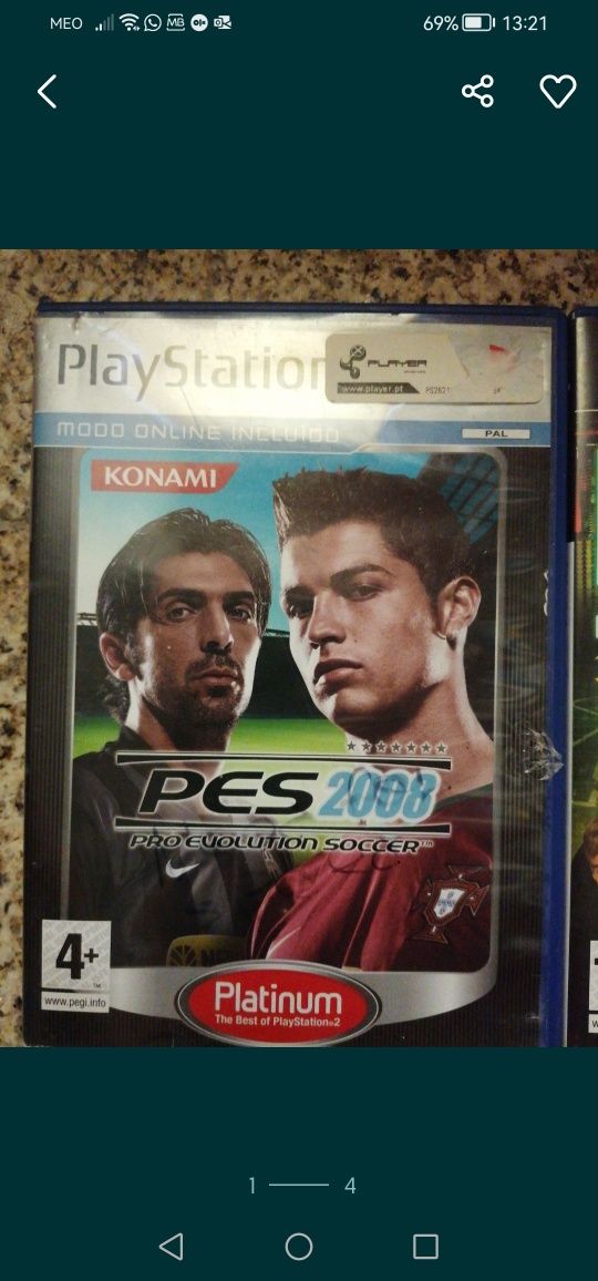 Jogos Playstation 2:  CSI e PES 2008
