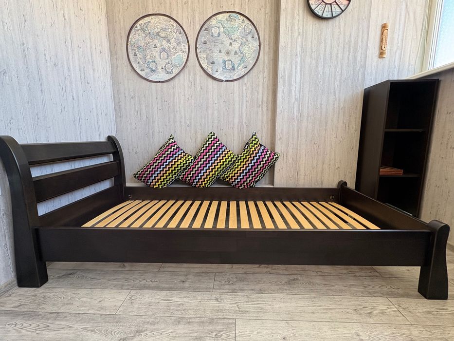 Ліжко деревʼяне Венеція бук 90х190 веге