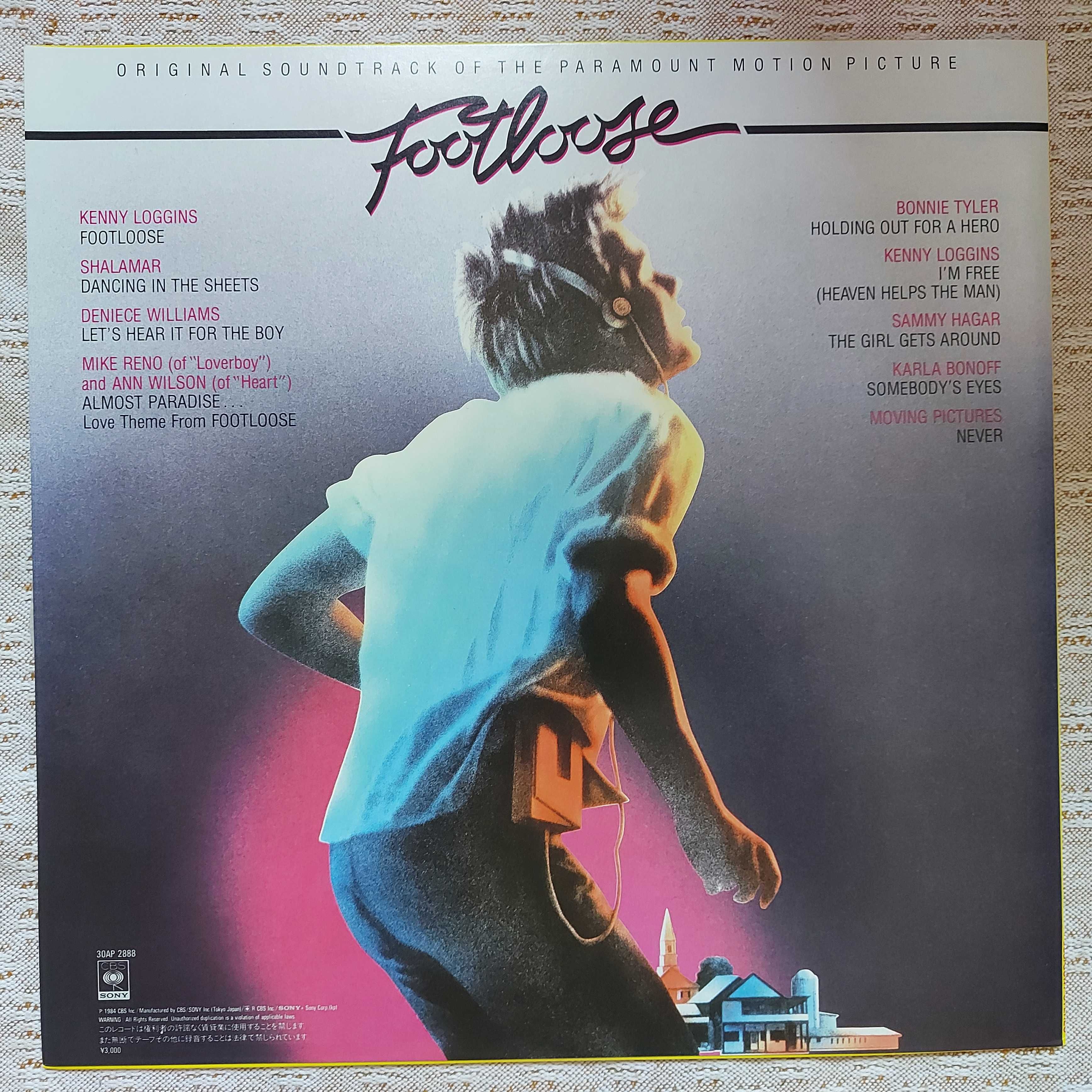 Footloose (Original Motion Picture Soundtrack) 1984 Japan (NM/NM) Pict