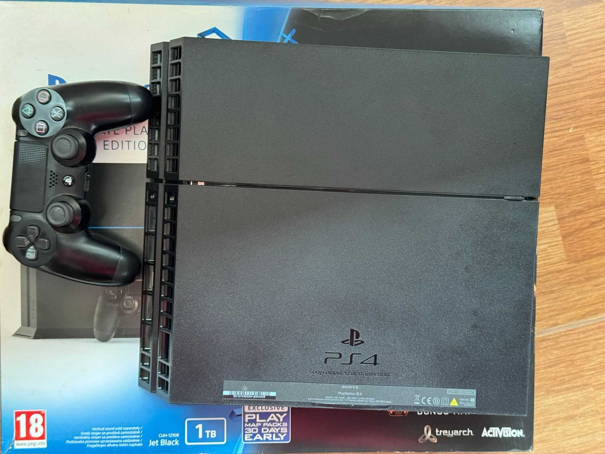Playstation 4 1TB Preto com Caixa Original + 2 comandos