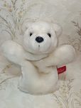 Мягкая игрушка на руку полярный медведь мишка Hamleys кукольный театр